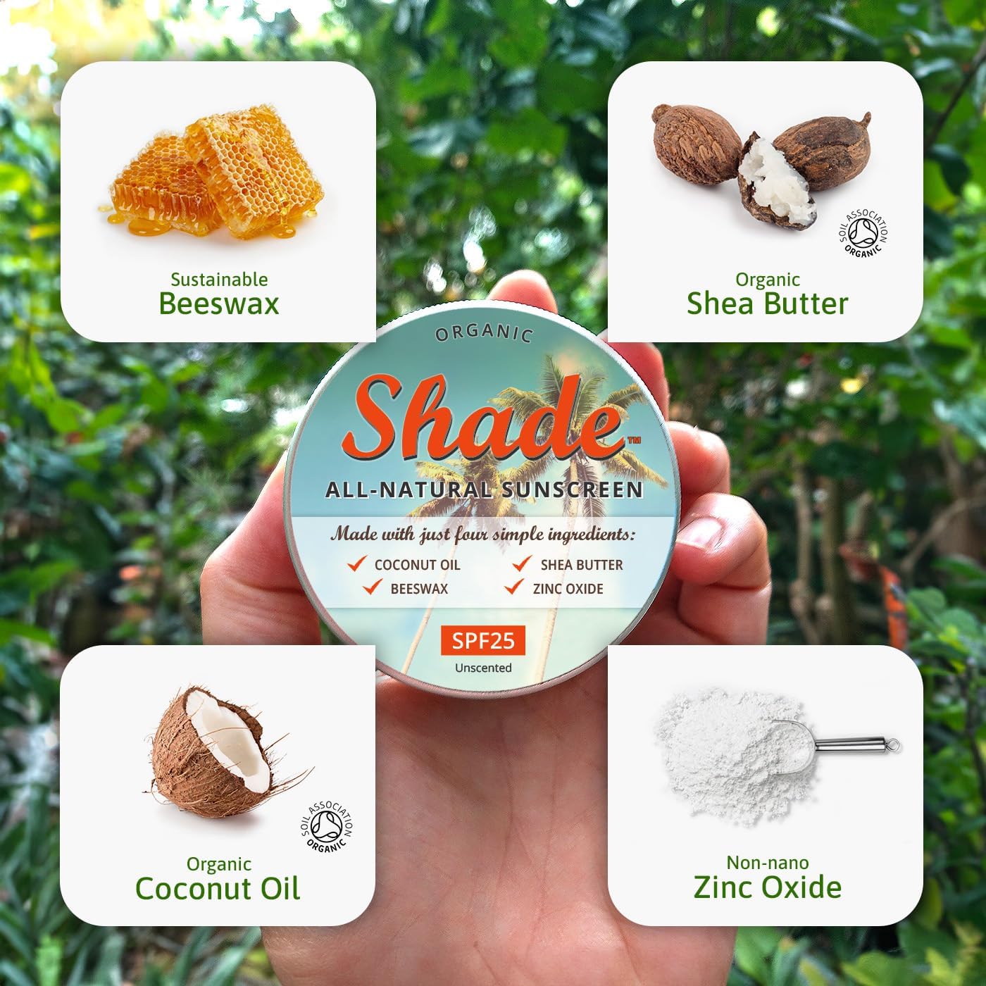 Shade All-Natural Sunscreen SPF25, 100ML