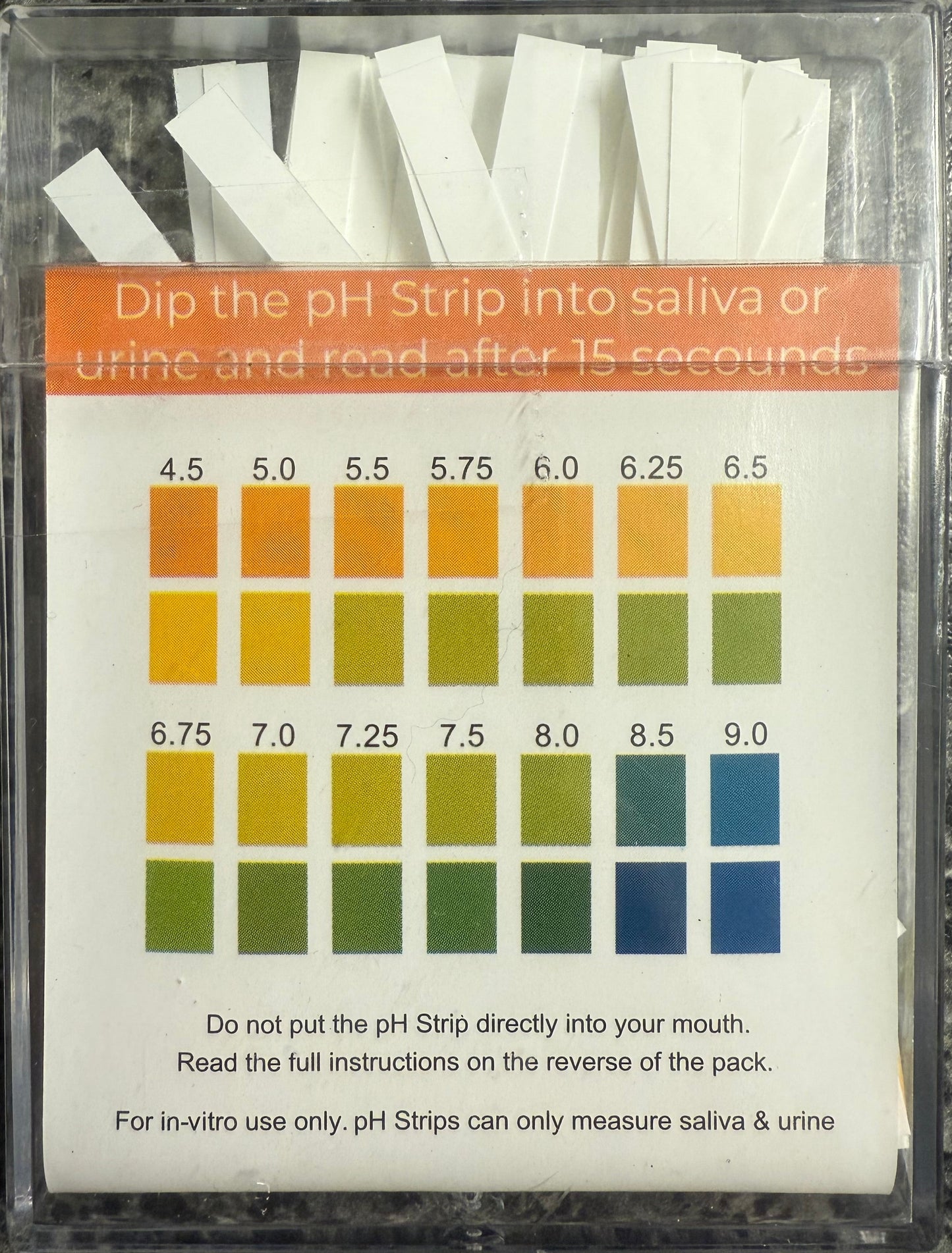Test Strips pH 4.5-pH 9.0 100 individual test strips